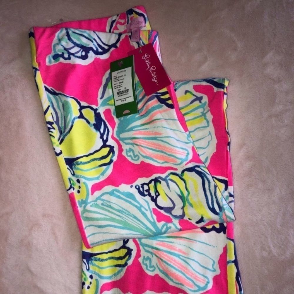 Pre loved! LILLY PULITZER Georgia May Palazzo Pants In Ride The Wave - Picture 8 of 10